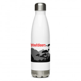 #Getoutdoors Stainless Steel Water Bottle